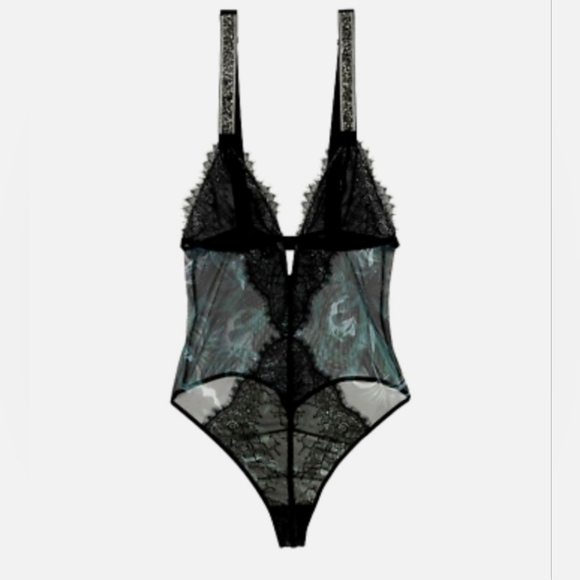 NWT Victoria Secret Teddy with Embellished Straps - Size Medium - Picture 2 of 10